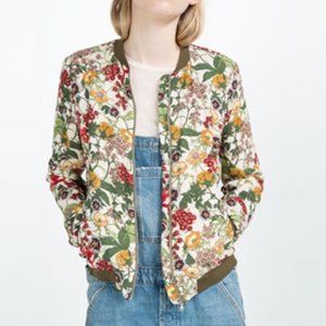 Zara TRF Floral Bomber Jacket
